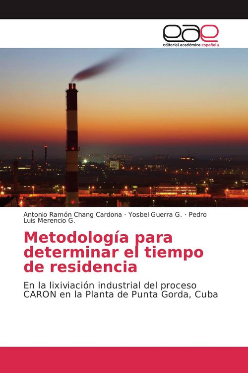 Produktbild: Metodolog&iacute;a para determinar el tiempo de residencia