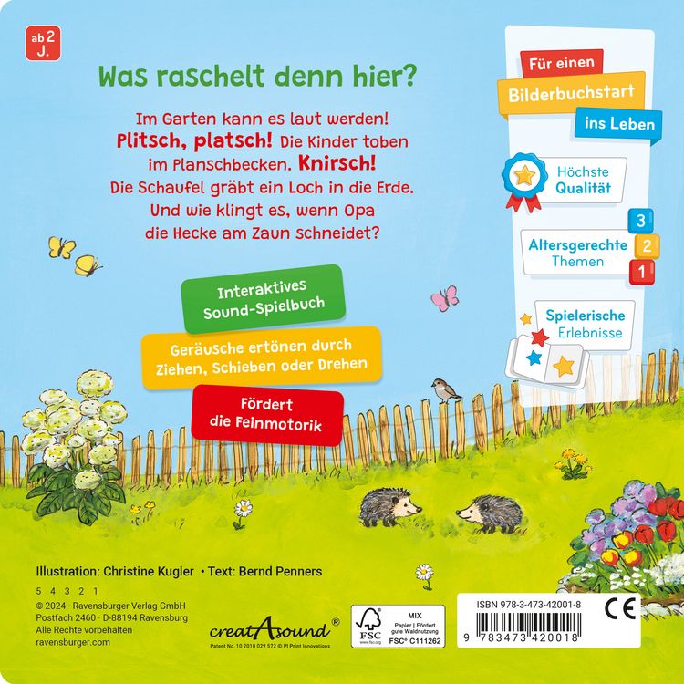 Produktbild: Spielen, h&ouml;ren, staunen - Garten