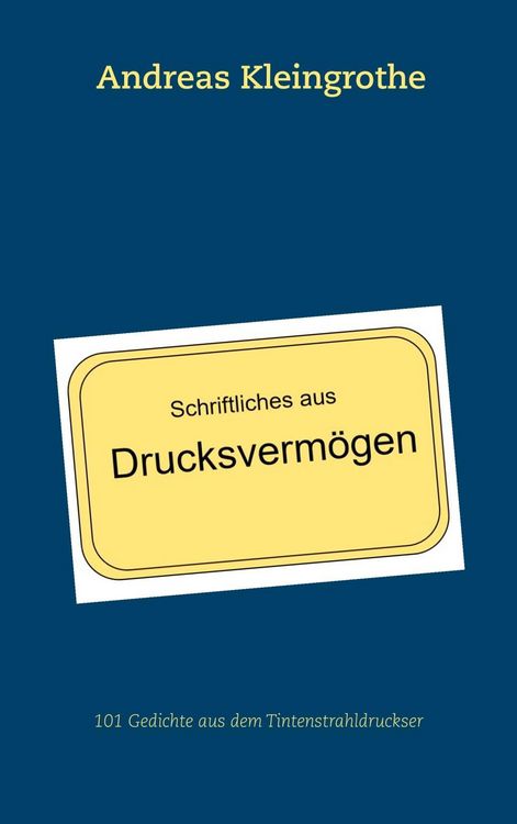 Produktbild: Schriftliches aus Drucksverm&ouml;gen