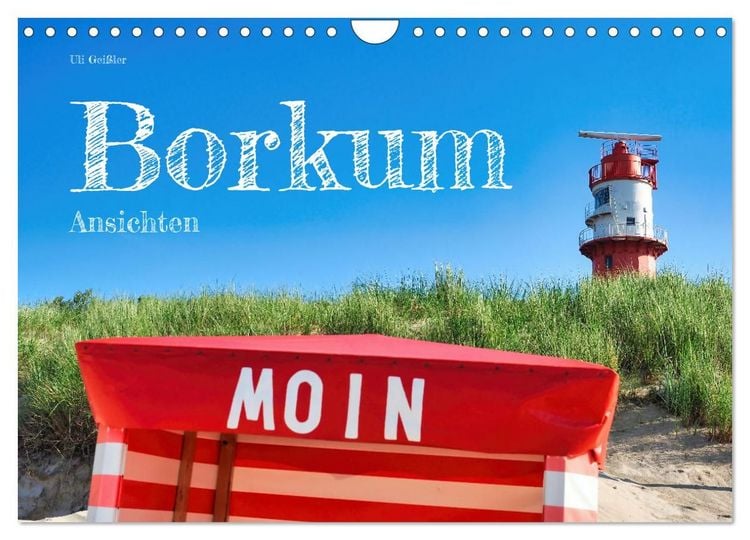 Produktbild: Borkum Ansichten (Wandkalender 2027 DIN A4 quer), CALVENDO Monatskalender