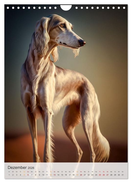 Produktbild: Persischer Windhund (Wandkalender 2026 DIN A4 hoch), CALVENDO Monatskalender