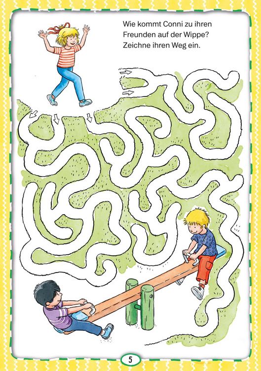 Produktbild: Conni Gelbe Reihe (Besch&auml;ftigungsbuch): Herausgefunden! Labyrinthe-R&auml;tsel-Spa&szlig;