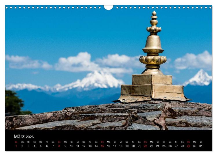 Produktbild: Bhutan - Reise durch das Land des Donnerdrachens (Wandkalender 2026 DIN A3 quer), CALVENDO Monatskalender