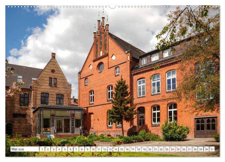 Produktbild: Unser sch&ouml;nes Wismar (hochwertiger Premium Wandkalender 2026 DIN A2 quer), Kunstdruck in Hochglanz
