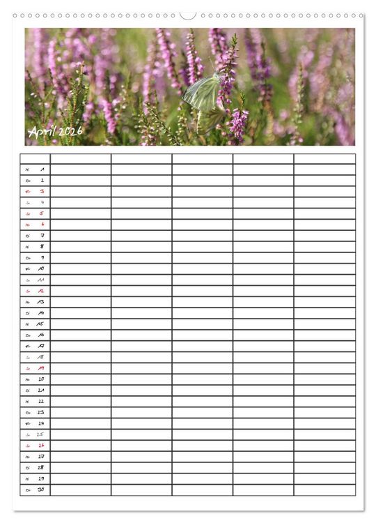 Produktbild: L&uuml;neburger Heide - Faszinierend sch&ouml;n (hochwertiger Premium Wandkalender 2026 DIN A2 hoch), Kunstdruck in Hochglanz