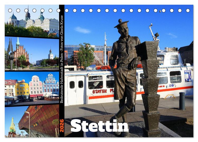 Produktbild: Stettin - Bedeutende Hafenstadt in Polen (Tischkalender 2026 DIN A5 quer), CALVENDO Monatskalender