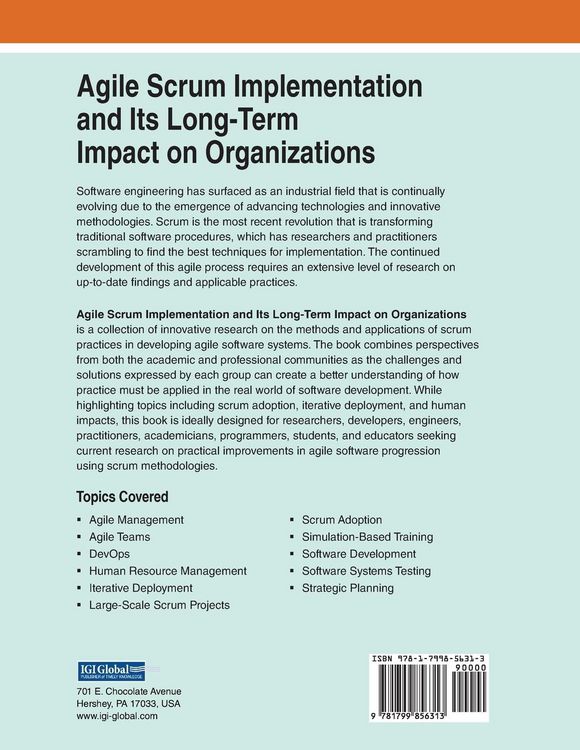 Produktbild: Agile Scrum Implementation and Its Long-Term Impact on Organizations