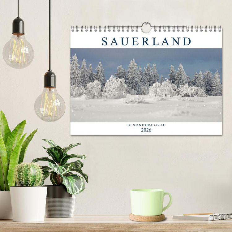 Produktbild: SAUERLAND &ndash; Besondere Orte (Wandkalender 2026 DIN A4 quer), CALVENDO Monatskalender