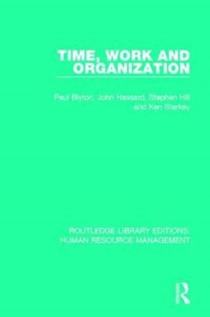 Produktbild: Blyton, P: Time, Work and Organization