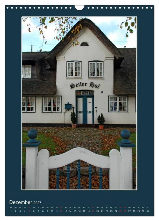 Produktbild: Willkommen in Keitum auf Sylt (Wandkalender 2027 DIN A3 hoch), CALVENDO Monatskalender