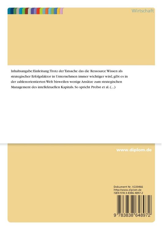 Produktbild: Instrumente des strategischen Wissensmanagements und Erfahrungen aus der Anwendung