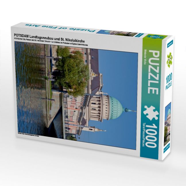 Produktbild: CALVENDO Puzzle POTSDAM Landtagsneubau und St. Nikolaikirche | 1000 Teile Lege-Gr&ouml;&szlig;e 64x48cm Foto-Puzzle f&uuml;r gl&uuml;ckliche Stunden