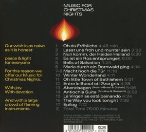 Produktbild: Music For Christmas Nights (Digipak)