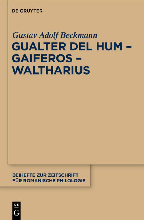 Produktbild: Gualter del Hum &ndash; Gaiferos &ndash; Waltharius
