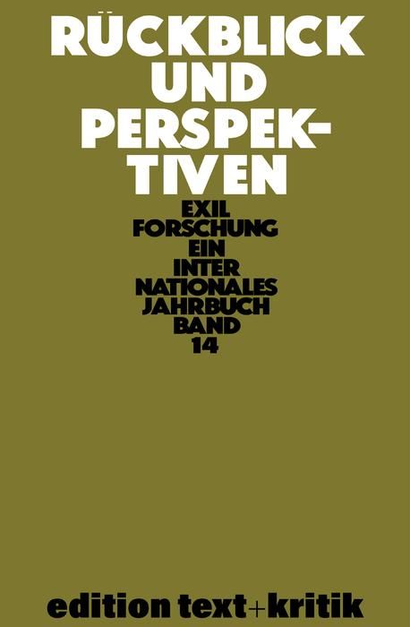 Produktbild: R&uuml;ckblick und Perspektiven