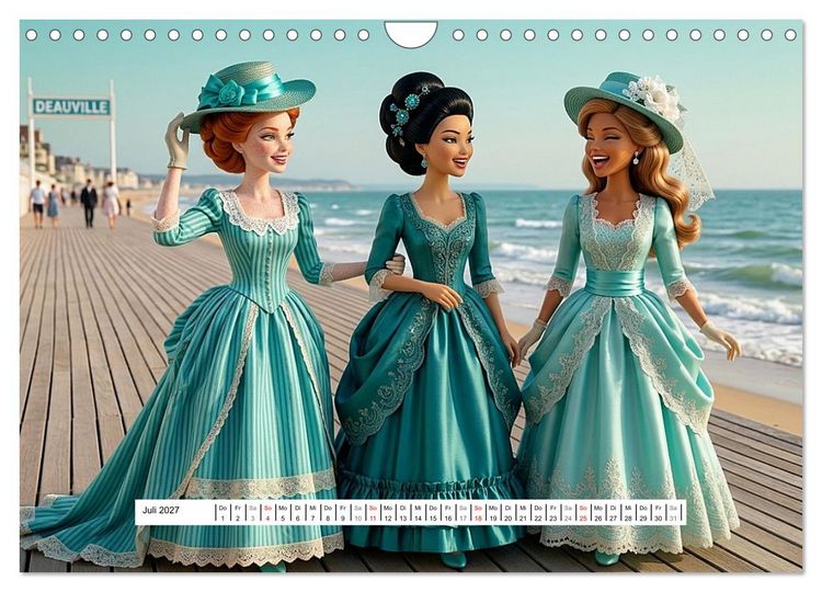 Produktbild: Fabulous Dolls &ndash; Belle &Eacute;poque (Wandkalender 2027 DIN A4 quer), CALVENDO Monatskalender