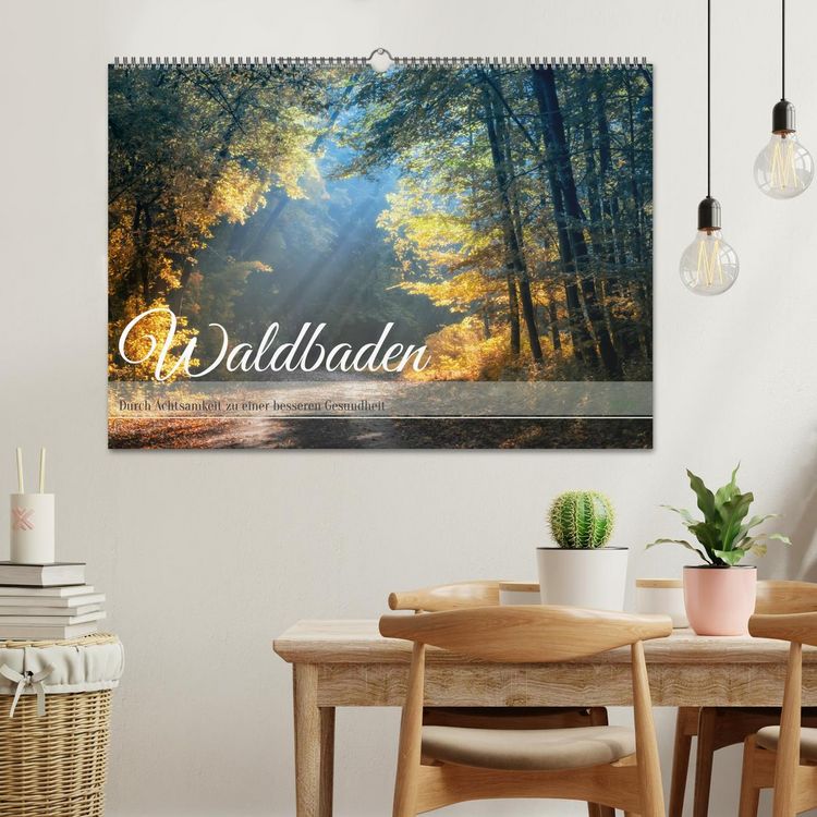 Produktbild: Waldbaden - Durch Achtsamkeit zu einer besseren Gesundheit (Wandkalender 2026 DIN A2 quer), CALVENDO Monatskalender