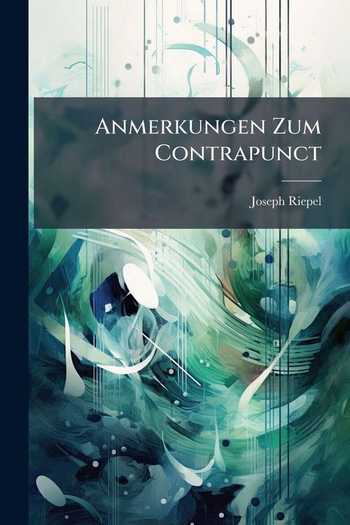 Produktbild: Anmerkungen Zum Contrapunct