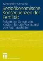 Produktbild: Sozio&ouml;konomische Konsequenzen der Fertilit&auml;t