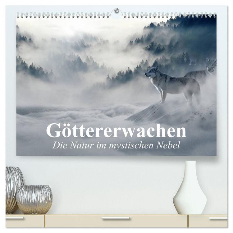 Produktbild: G&ouml;ttererwachen. Die Natur im mystischen Nebel (hochwertiger Premium Wandkalender 2026 DIN A2 quer), Kunstdruck in Hochglanz