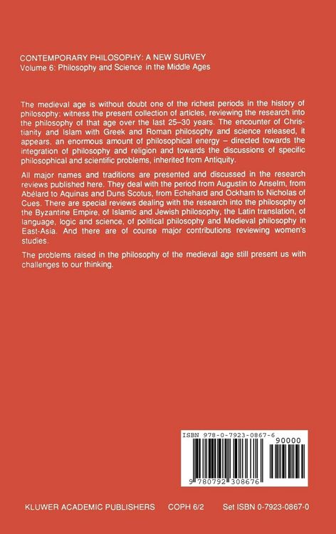 Produktbild: Philosophie et science au Moyen Age / Philosophy and Science in the Middle Ages