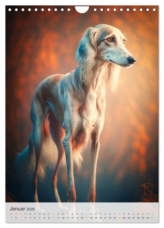 Produktbild: Persischer Windhund (Wandkalender 2026 DIN A4 hoch), CALVENDO Monatskalender