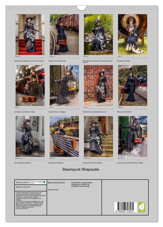 Produktbild: Steampunk Rhapsodie (Wandkalender 2026 DIN A3 hoch), CALVENDO Monatskalender
