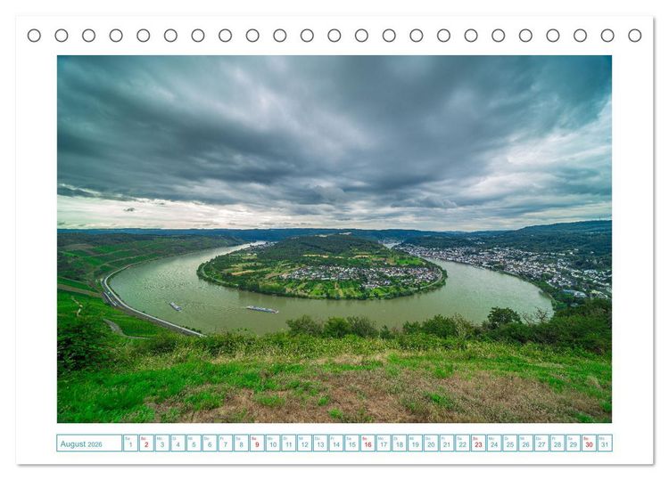 Produktbild: Naturwunder - Deutschlands Flussschleifen (Tischkalender 2026 DIN A5 quer), CALVENDO Monatskalender