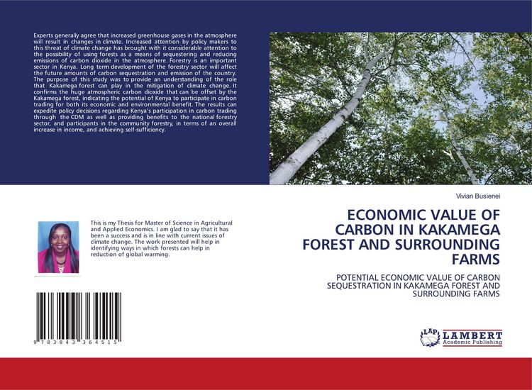 Produktbild: ECONOMIC VALUE OF CARBON IN KAKAMEGA FOREST AND SURROUNDING FARMS