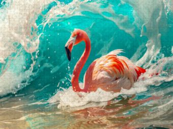 Produktbild: CALVENDO Puzzle Flamingos | 2000 Teile Lege-Gr&ouml;&szlig;e 90x67cm Foto-Puzzle f&uuml;r gl&uuml;ckliche Stunden