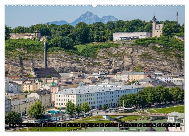 Produktbild: SALZBURG Lovely Old Town (High Quality Premium Wall Calendar 2026 DIN A2 landscape),CALVENDO 12 Month Wall Calendar