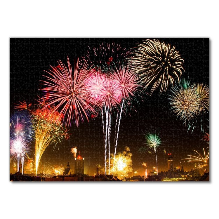 Produktbild: Lais Puzzle Silvester Feuerwerk Leipzig 1000 Teile