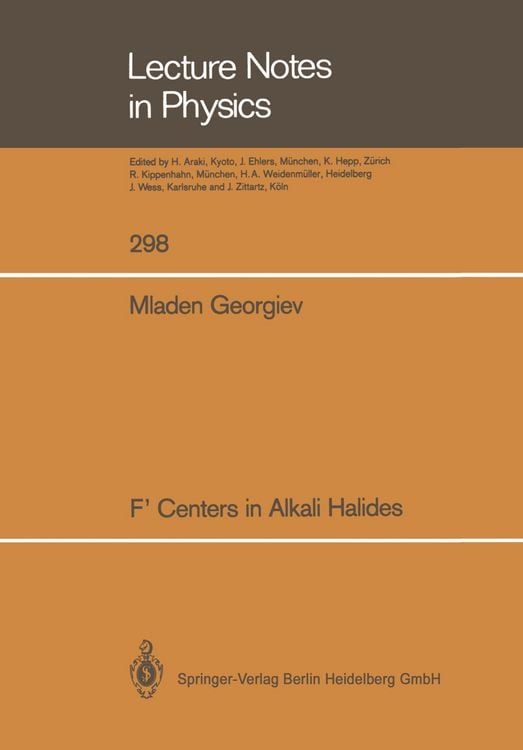 Produktbild: F&rsquo; Centers in Alkali Halides