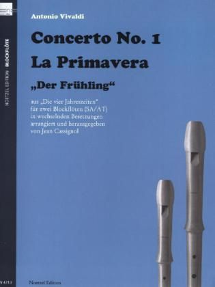 Produktbild: Der Fr&uuml;hling, f&uuml;r 2 Blockfl&ouml;ten, Spielpartitur