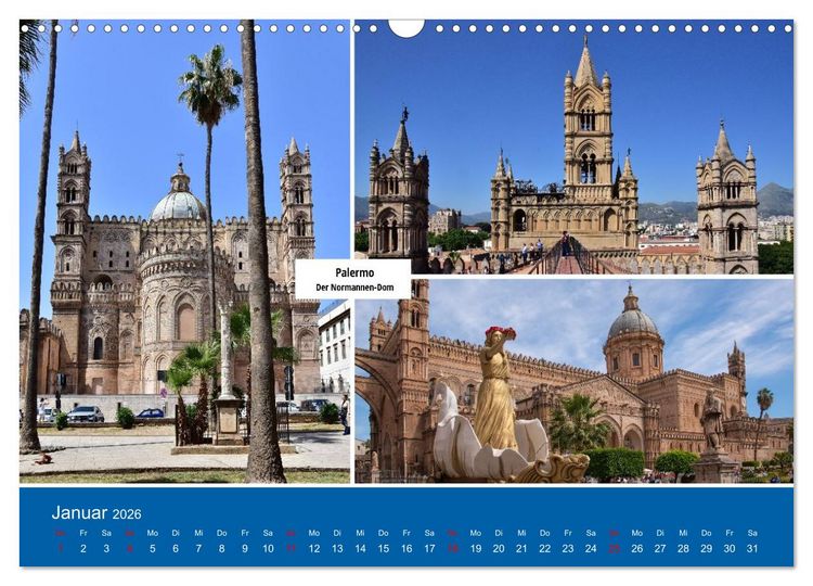 Produktbild: Palermo und der Westen von Sizilien (Wandkalender 2026 DIN A3 quer), CALVENDO Monatskalender