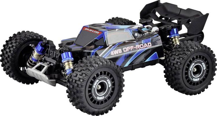 Produktbild: Amewi Hyper GO Pro Blau Brushless 1:16 RC Modellauto Elektro Buggy Allradantrieb (4WD) RtR 2,4 GHz