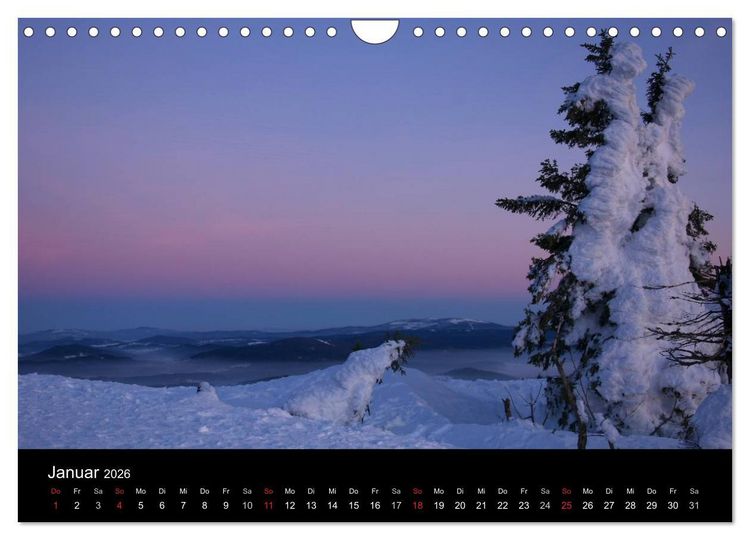 Produktbild: Bayerischer Wald - der Osten Bayerns (Wandkalender 2026 DIN A4 quer), CALVENDO Monatskalender