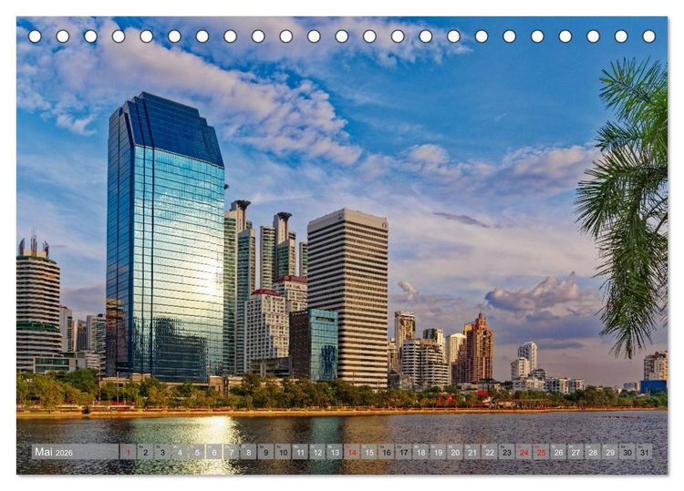 Produktbild: Thailand - Von Bangkok in den Norden (Tischkalender 2026 DIN A5 quer), CALVENDO Monatskalender
