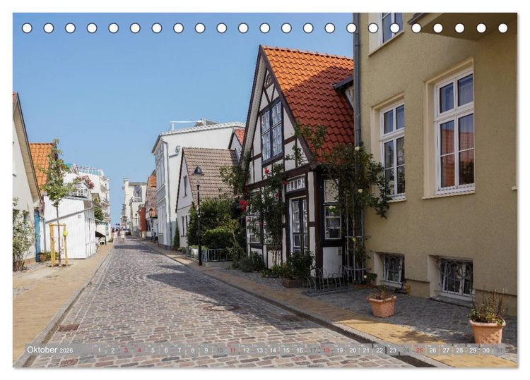 Produktbild: Rostock und Warnem&uuml;nde - Tor zur Welt (Tischkalender 2026 DIN A5 quer), CALVENDO Monatskalender