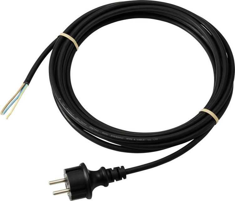 Produktbild: Sygonix SY-6887476 Strom Anschlusskabel Schwarz 5m