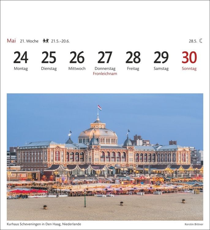 Produktbild: Nordseek&uuml;ste Sehnsuchtskalender 2027 - Wochenkalender mit 53 Postkarten