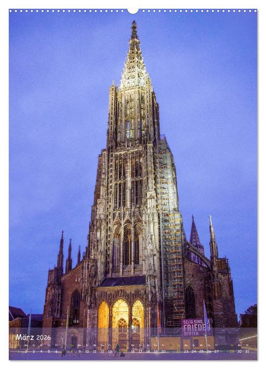 Produktbild: Ulm - Donaustadt f&uuml;r Entdecker (Wandkalender 2026 DIN A2 hoch), CALVENDO Monatskalender