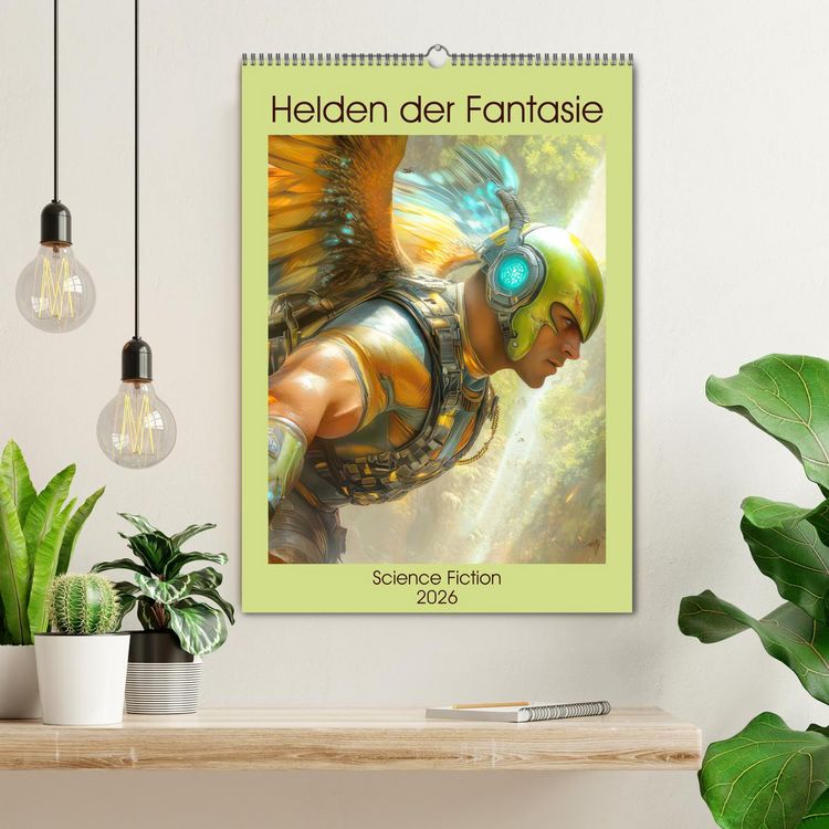 Produktbild: Helden der Fantasie Science-Fiction (Wandkalender 2026 DIN A2 hoch), CALVENDO Monatskalender