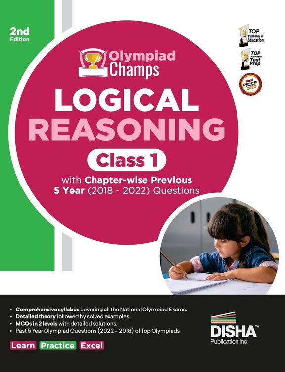 Produktbild: Olympiad Champs Logical Reasoning Class 1 with Chapter-wise Previous 5 Year (2018 - 2022) Questions 2nd Edition | Complete Prep Guide with Theory, PYQ