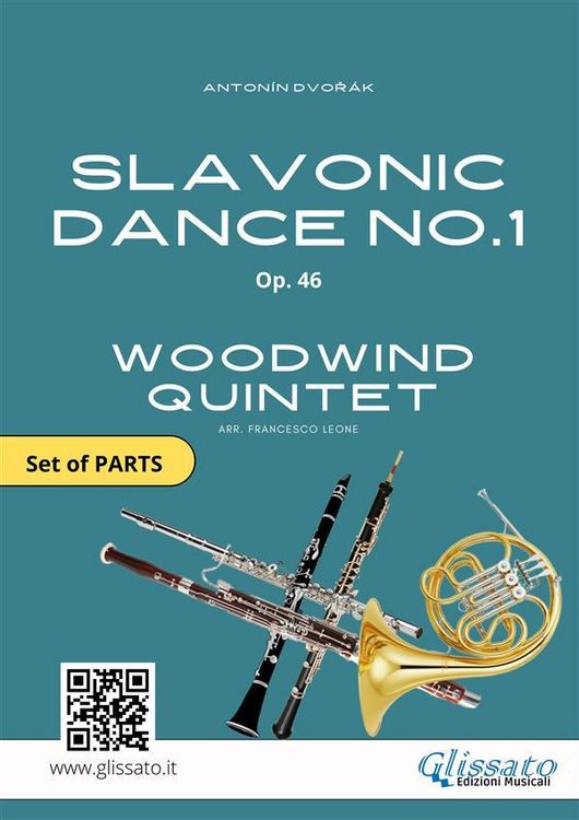 Produktbild: Woodwind Quintet: Slavonic Dance no.1 by Dvor&aacute;k (set of parts)