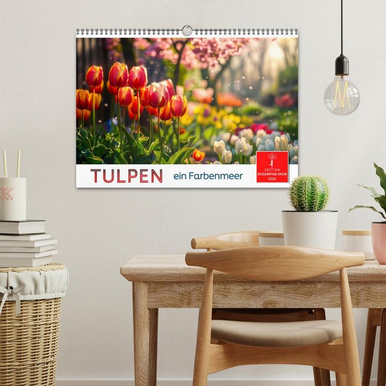 Produktbild: Tulpen - ein Farbenmeer (Wandkalender 2026 DIN A3 quer), CALVENDO Monatskalender