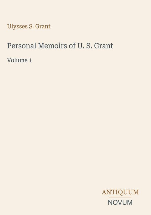 Produktbild: Personal Memoirs of U. S. Grant