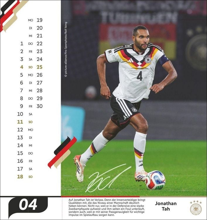 Produktbild: DFB M&auml;nner Postkartenkalender 2027