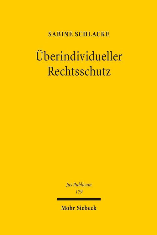 Produktbild: &Uuml;berindividueller Rechtsschutz