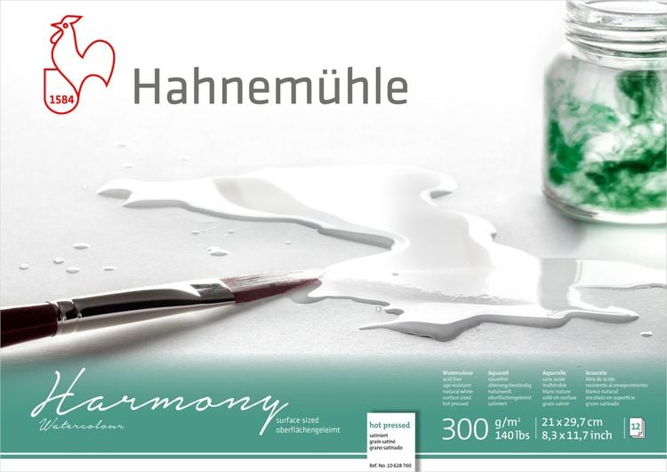 Produktbild: Hahnem&uuml;hle Papier Harmony Watercolour, DIN A 4, 300 g/m&sup2;